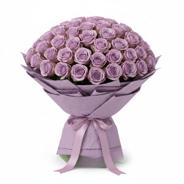 Bridal Twilight-101 Purple Roses