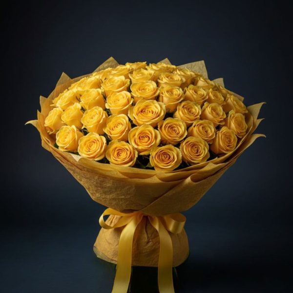 Sunshine Surprise of 51 Yellow Roses