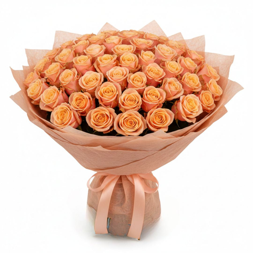 Blush of Memories-71 Peach Roses