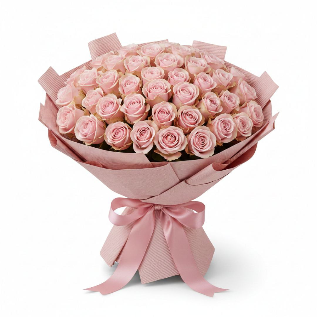 Delicate Anniversary Charm-71 Light Pink Roses