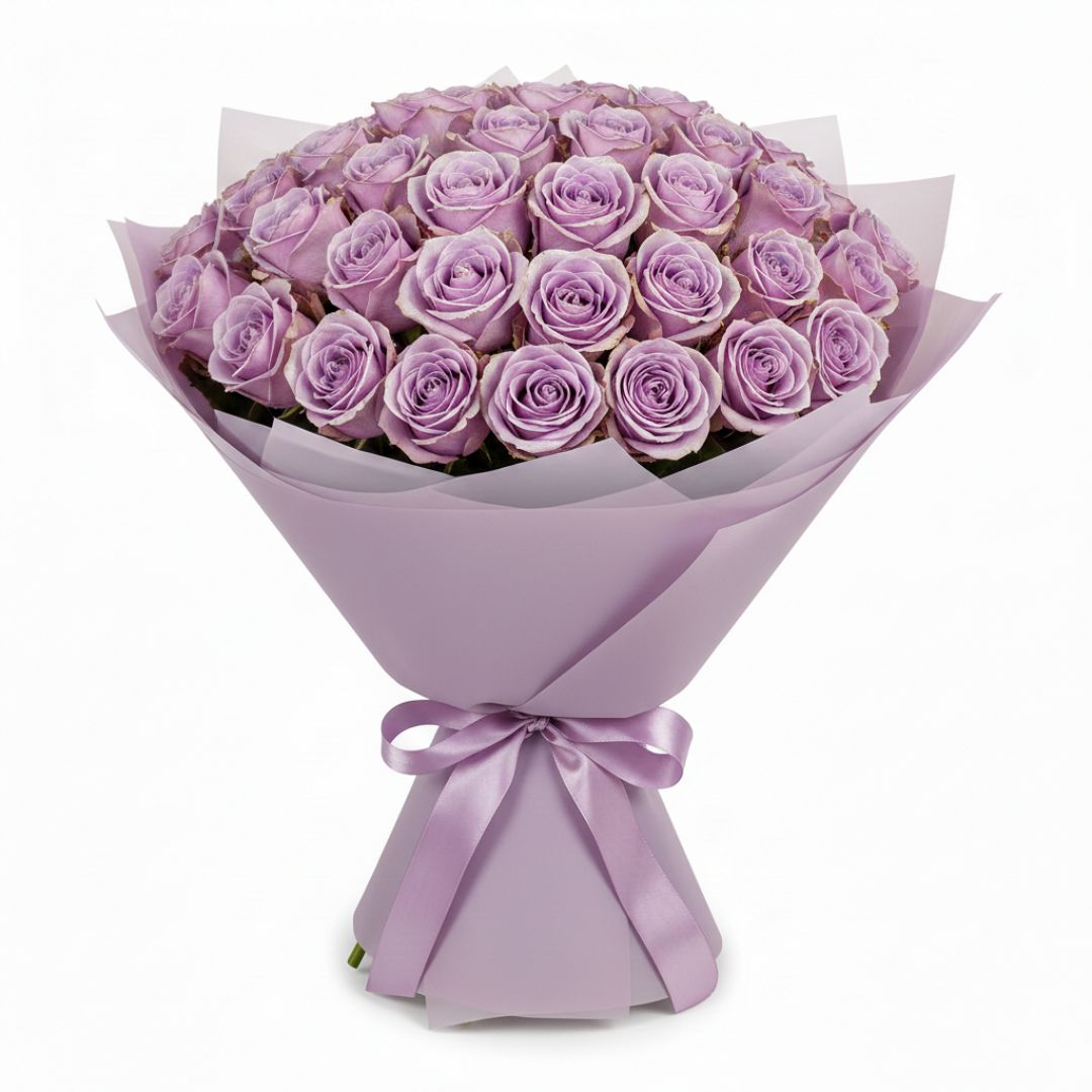 Violet Anniversary-71 Purple Roses