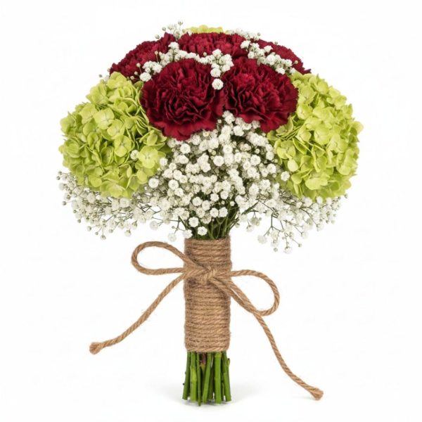 Emerald Maroon Bridal Bouuqet